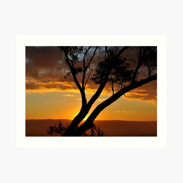 Blackheath Lookout NSW Australia - At the End of a Perfect Day Art Print