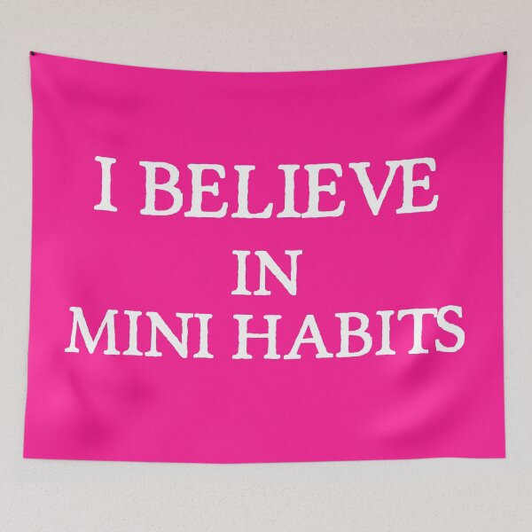Item preview, I Believe in Mini Habits | Productivity | Quotes | Pink designed and sold by Wintre2.