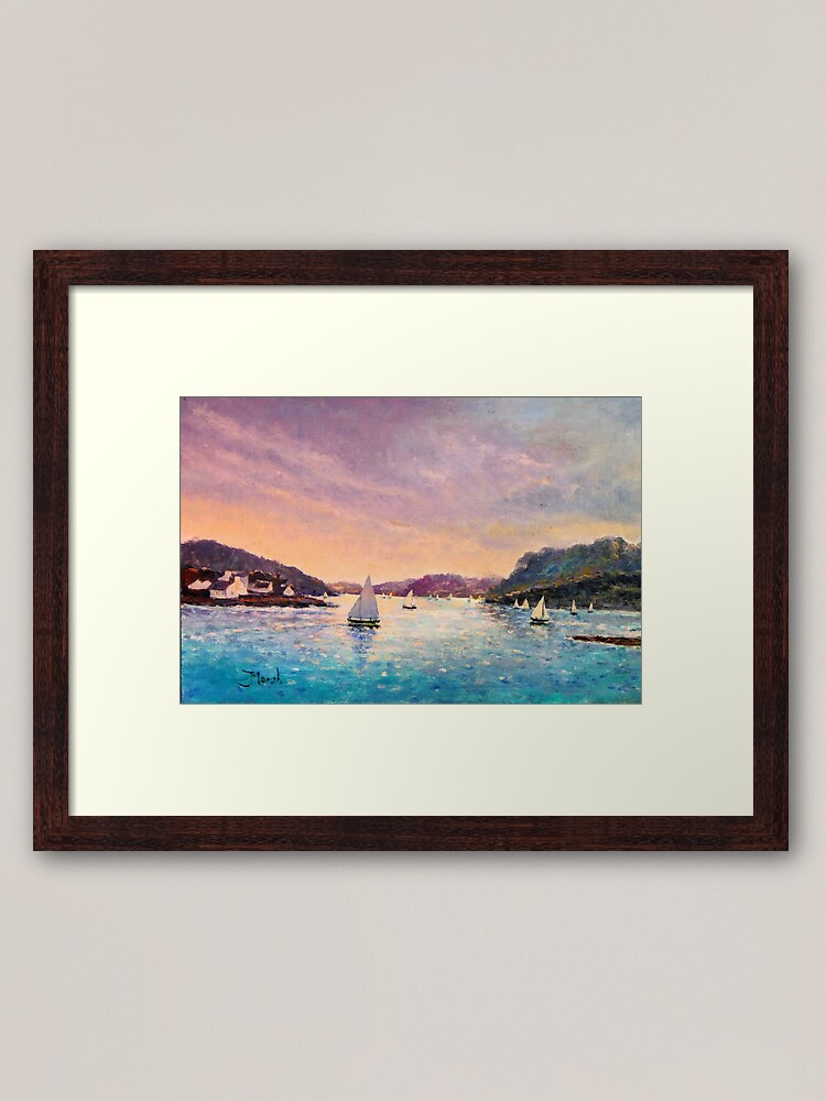 Alternate view of Regatta Plockton, Scotland Framed Art Print