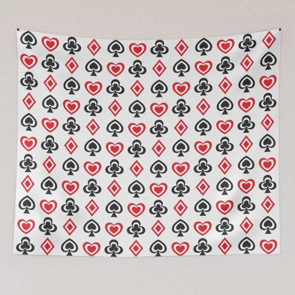 Item preview, Four Aces of Playing Cards Spades Hearts Diamonds Clovers All Over Print Seamless Patterns designed and sold by 108dragons.