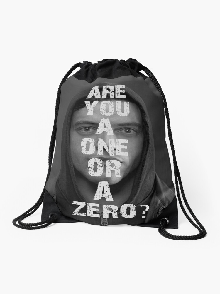 Elliot Alderson Mr Robot frame Drawstring Bag