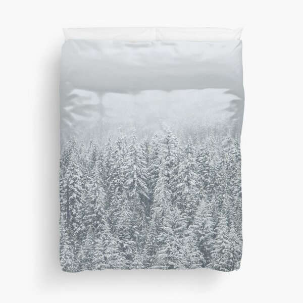 Snowy Forest Duvet Cover