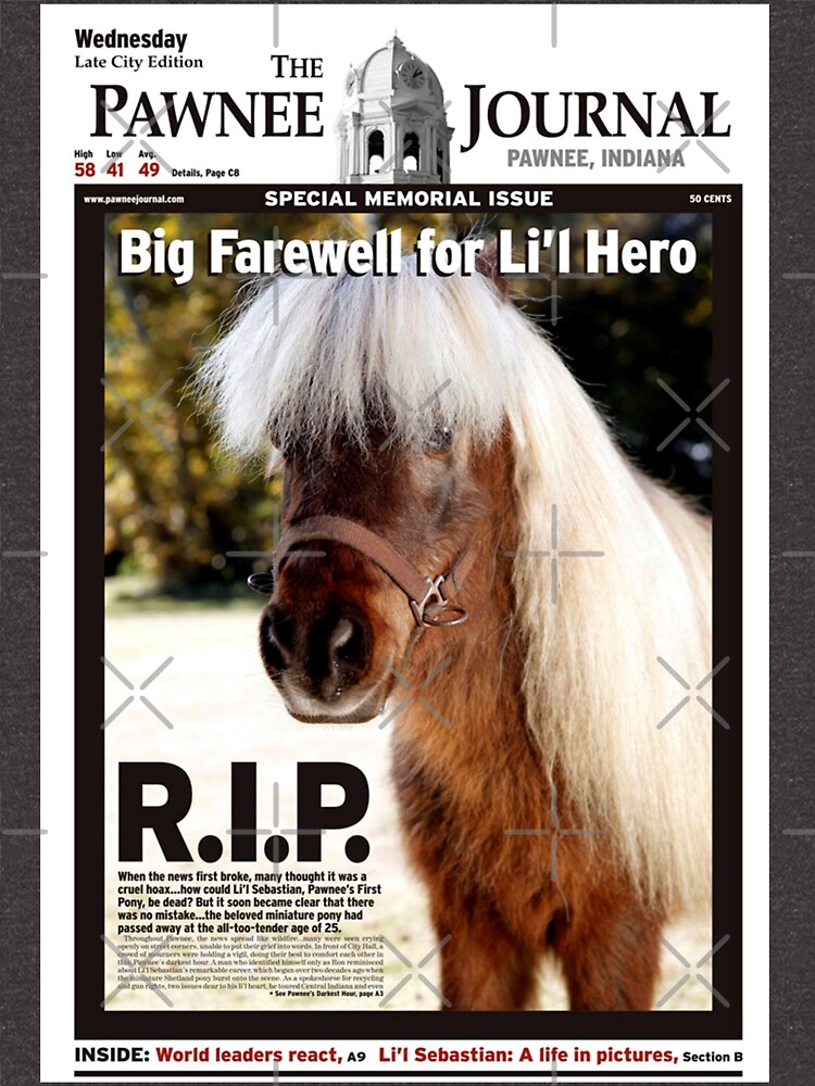 "Lil Sebastian Big farewell for Li'l Hero Pawnee Journal" Tshirt