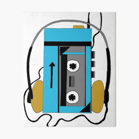 Photo & Art Print vintage walkman portable cassette tape player