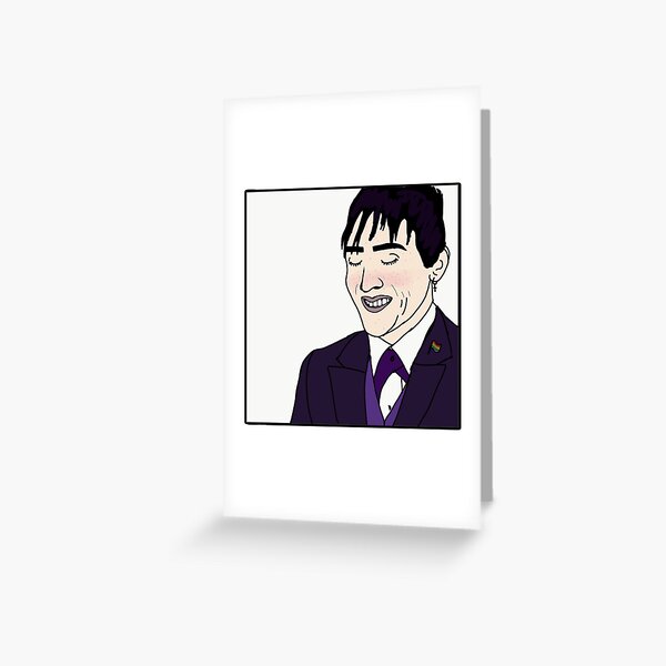 Oswald Cobblepot Digital Drawing Greeting Card