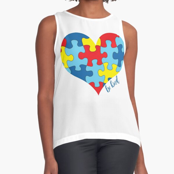 Autism Awareness puzzle piece heartbeat heart for Kid Tumbler Idea BPS –  BigProStore