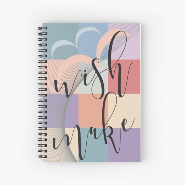 Wish & Make – Retro-Style Spiral Notebook