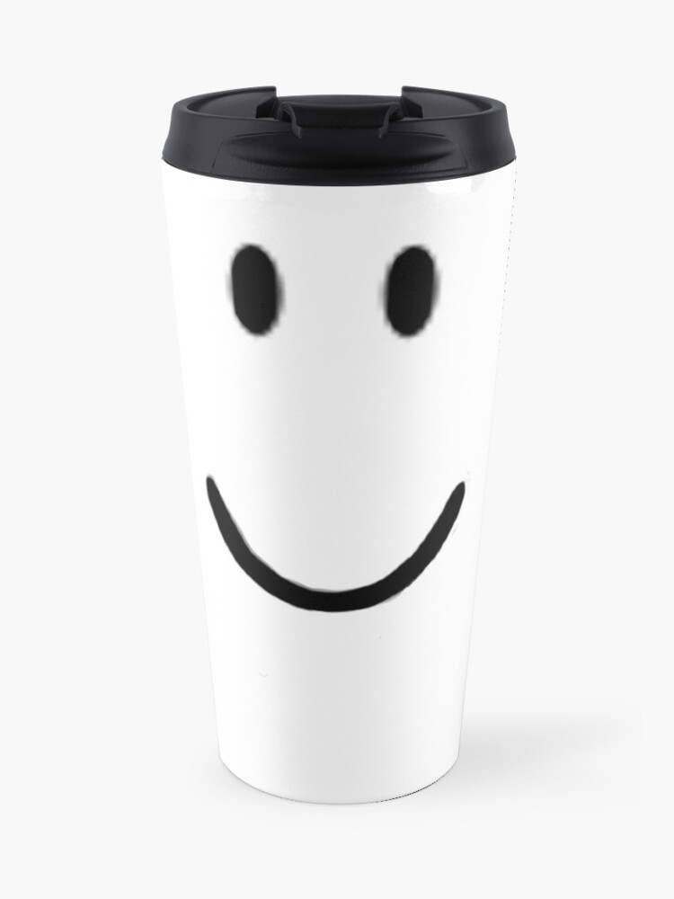 Roblox Smile Face Travel Mug By Ivarkorr Redbubble - roblox shiny teeth