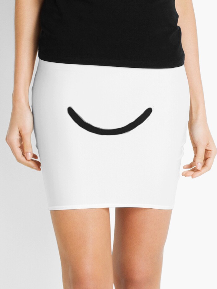 Roblox Smile Face Mini Skirt By Ivarkorr Redbubble - roblox c face