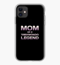 Vinilo o funda para iPhone Proud Mom Of A Taekwondo Fighter Tae Kwon Do Mother Son Daughter Design