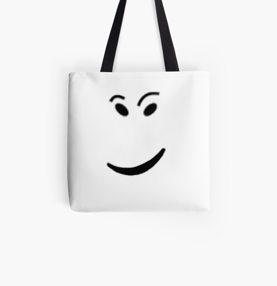 Roblox Check It Face Tote Bag By Ivarkorr Redbubble - how to get the old roblox face