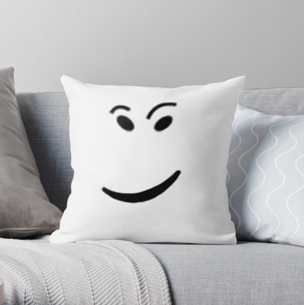 Roblox Check It Face Throw Pillow By Ivarkorr Redbubble - roblox bear check it face