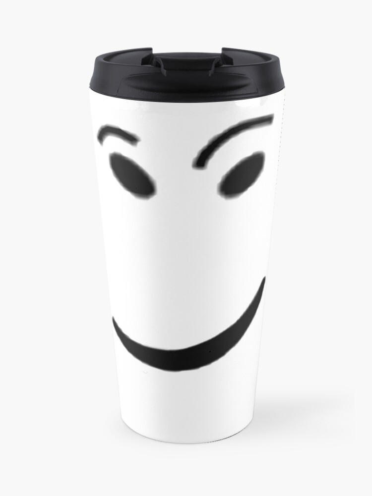 Roblox Check It Face Travel Mug By Ivarkorr Redbubble - how to get no face on roblox on ipad