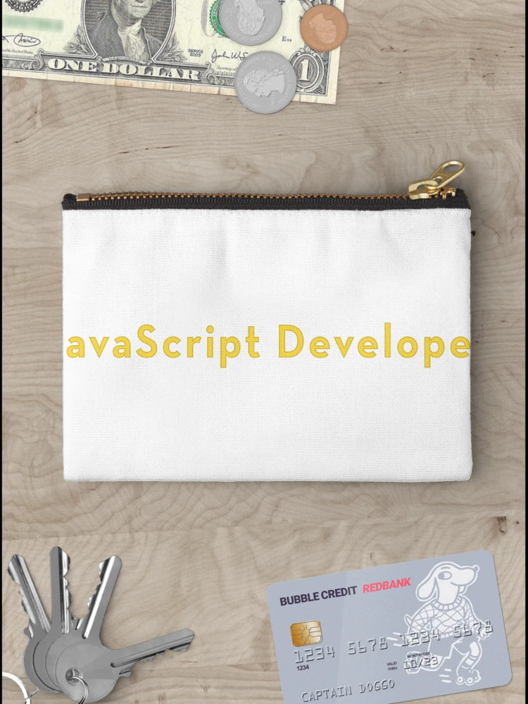 Thumbnail 3 of 4, Zipper Pouch, JavaScript Developer designed and sold by fantastiv.