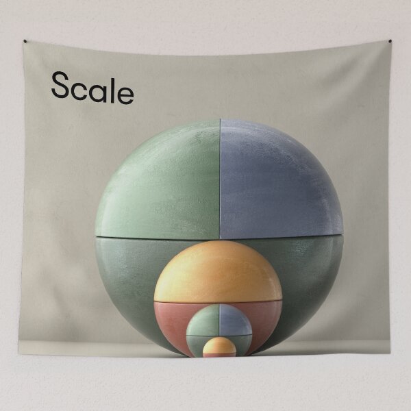 Item preview, Minimalist Abstract Designer Series - Scale designed and sold by newgreenwich.