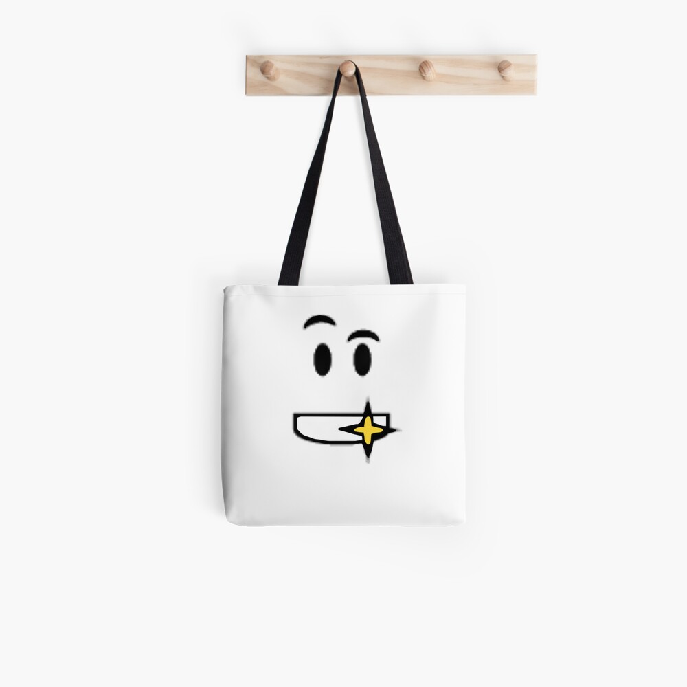 Roblox Golden Shiny Teeth Face Tote Bag By Ivarkorr Redbubble