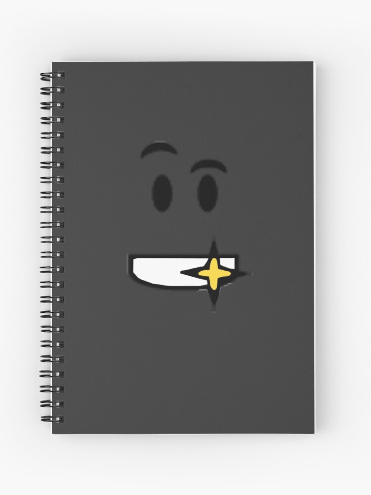 Roblox Golden Shiny Teeth Face Spiral Notebook By Ivarkorr Redbubble - roblox face stationery redbubble