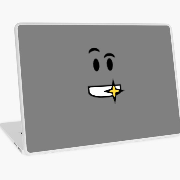Roblox Golden Shiny Teeth Face Laptop Skin By Ivarkorr Redbubble - free shiny teeth face roblox
