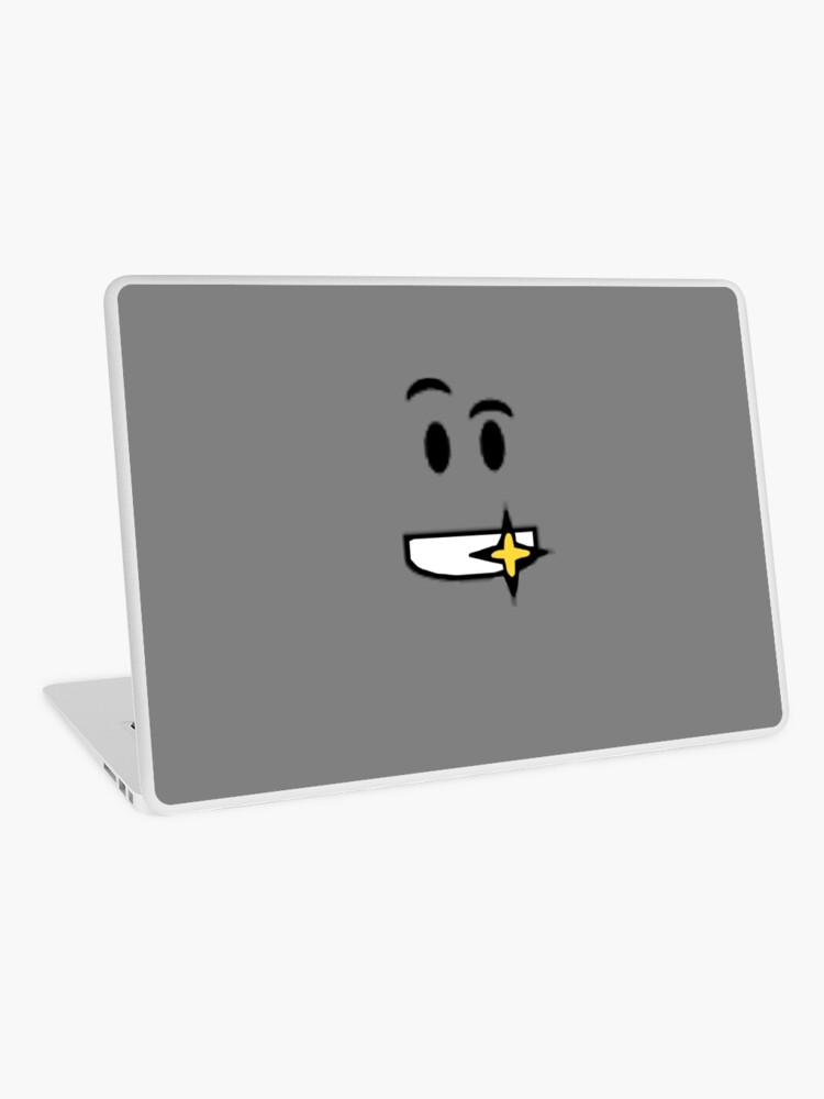 Roblox Golden Shiny Teeth Face Laptop Skin By Ivarkorr Redbubble - golden shiny teeth roblox