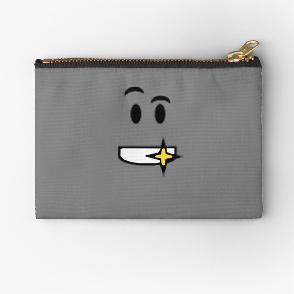 Roblox Golden Shiny Teeth Face Zipper Pouch By Ivarkorr Redbubble - transparent shiny teeth roblox