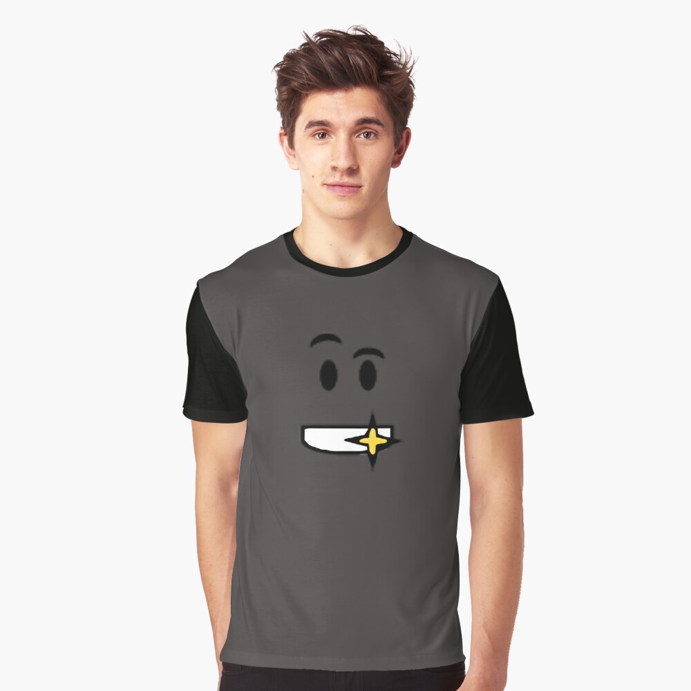 Roblox Golden Shiny Teeth Face T Shirt By Ivarkorr Redbubble - shiny shirt roblox