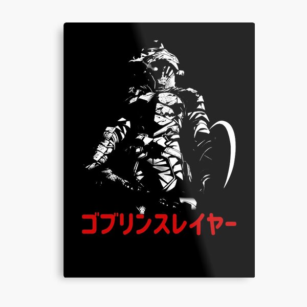 Goblin Slayer Manga Black Metal Print