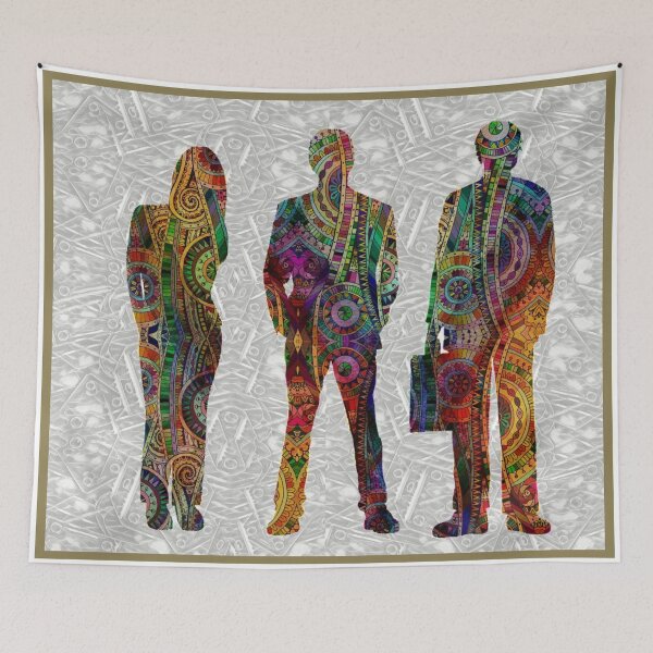 Item preview, People in a swirl of colors designed and sold by interocitore.
