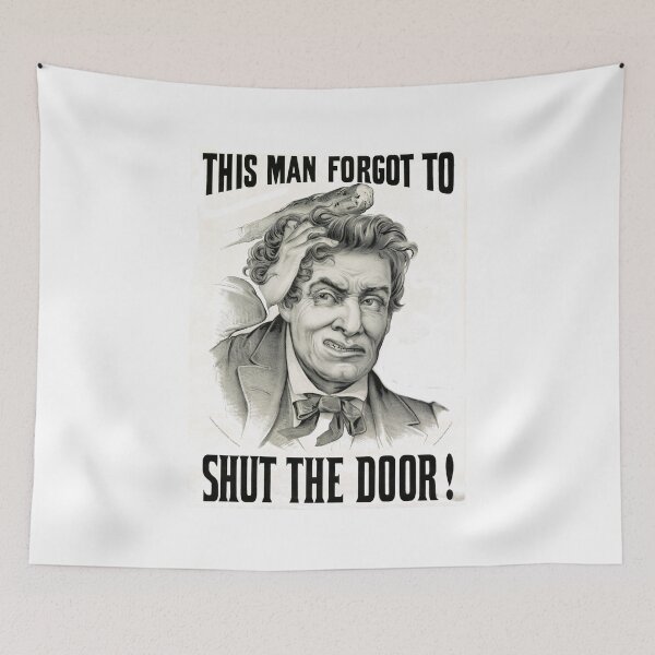 Item preview, This Man Forgot to Shut the Door - 1880 designed and sold by CrankyOldDude.