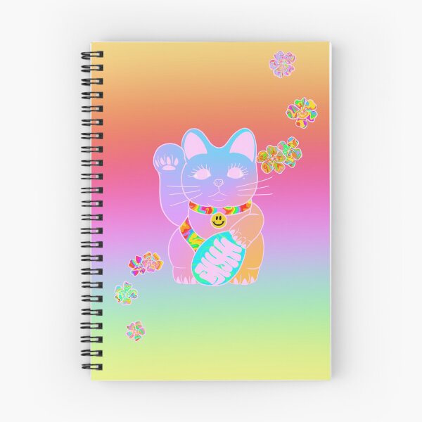 Item preview, Arco iris feliz gato afortunado designed and sold by Katiepixie.