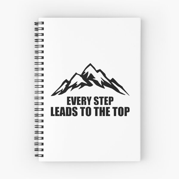 Artikelvorschau, KLETTERN, JEDER SCHRITT FÜHRT ZUM GIPFELT, MOTIVATIONSSPRUCH entworfen und verkauft von PoshJocks.