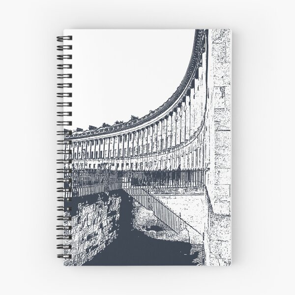 Item preview, Bath Crescent illustration designed and sold by KCiPhoto.