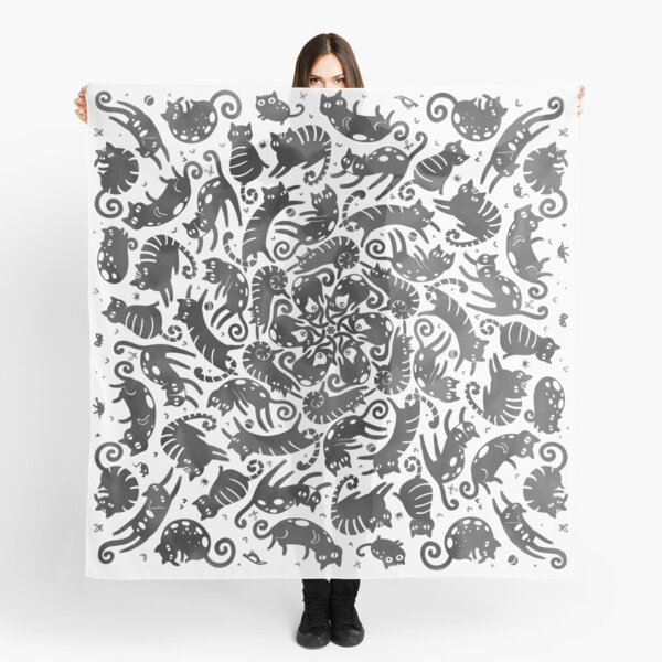 Black cats swarm Scarf