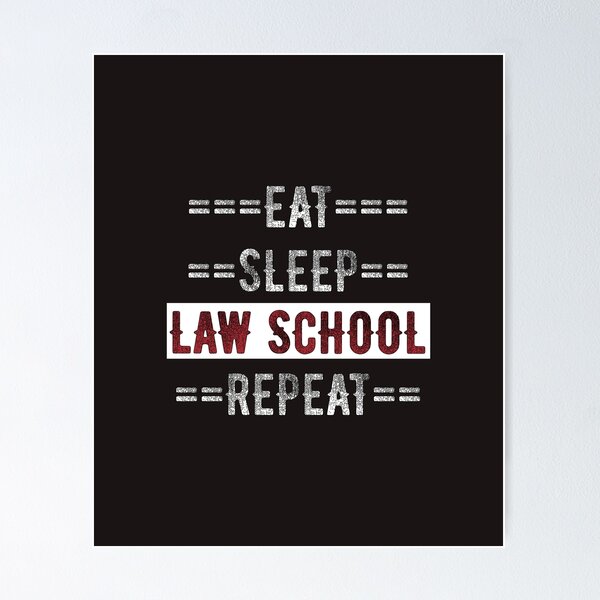 Item preview, Law Student Gift - Eat Sleep Law School Repeat  - Distressed Text Design designed and sold by TrndSttr.