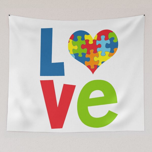 Item preview, Autism Awareness - Love Heart  designed and sold by violetsimone.