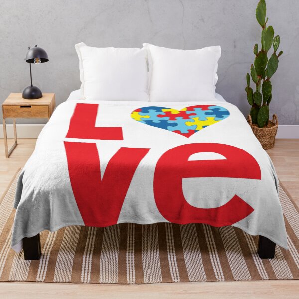 Item preview, Autism Awareness - Love Heart Red designed and sold by violetsimone.