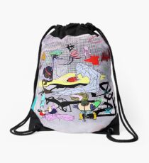 HEADS WILL ROLL Drawstring Bag