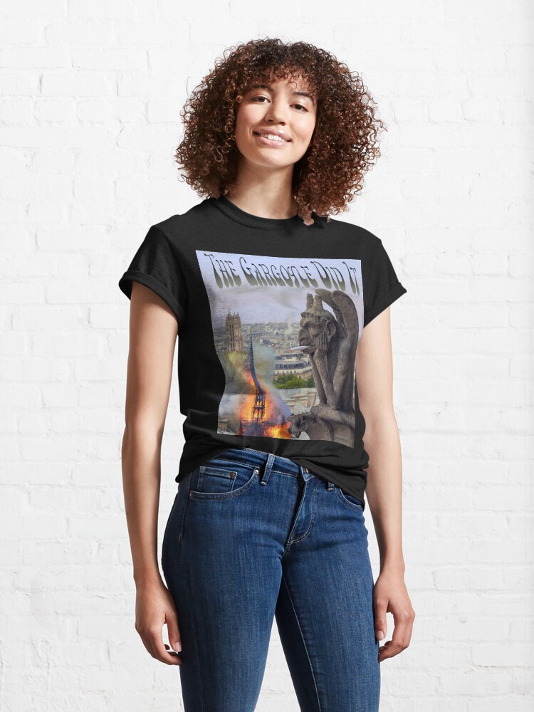 Alternate view of The Gargoyle Did It Classic T-Shirt