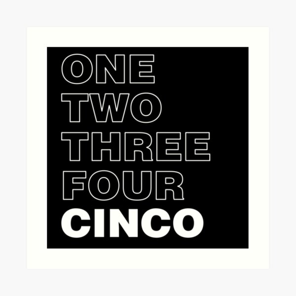 Cinco Art Print