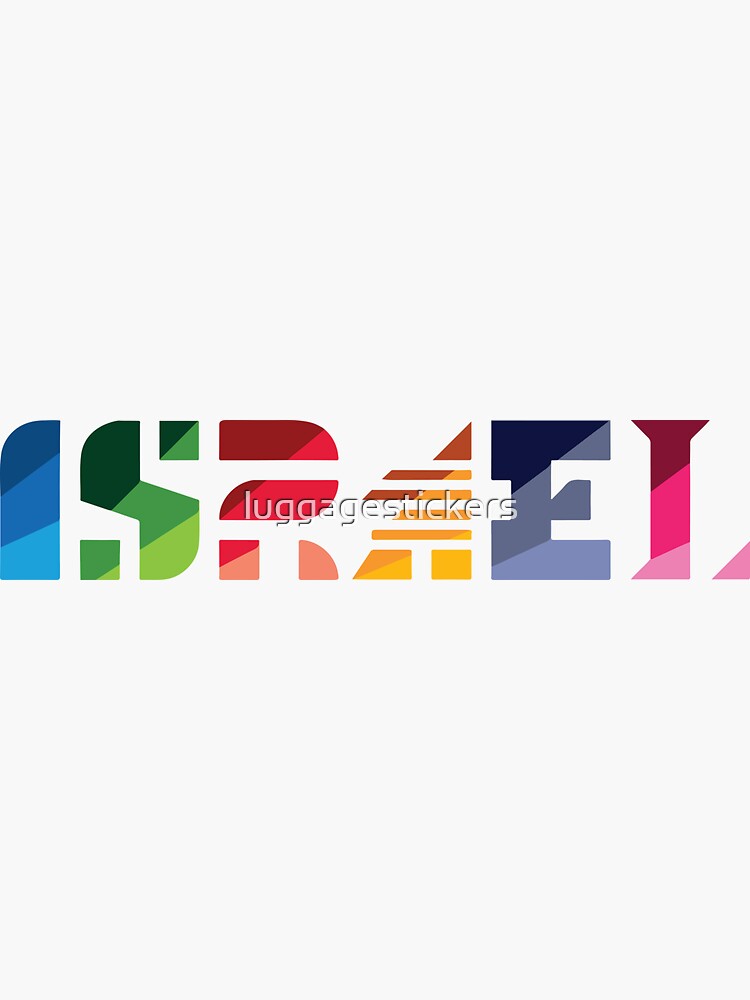 Thumbnail 3 of 3, Sticker, Israel designed and sold by luggagestickers.