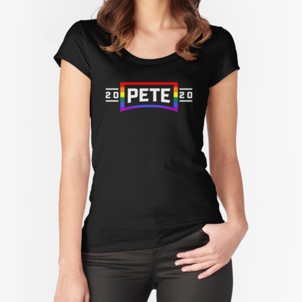 Pete Buttigieg 2020 lgbt Fitted Scoop T-Shirt