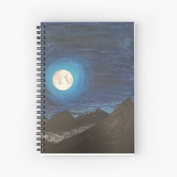 Mountains by Moonlight Spiral Notebook
