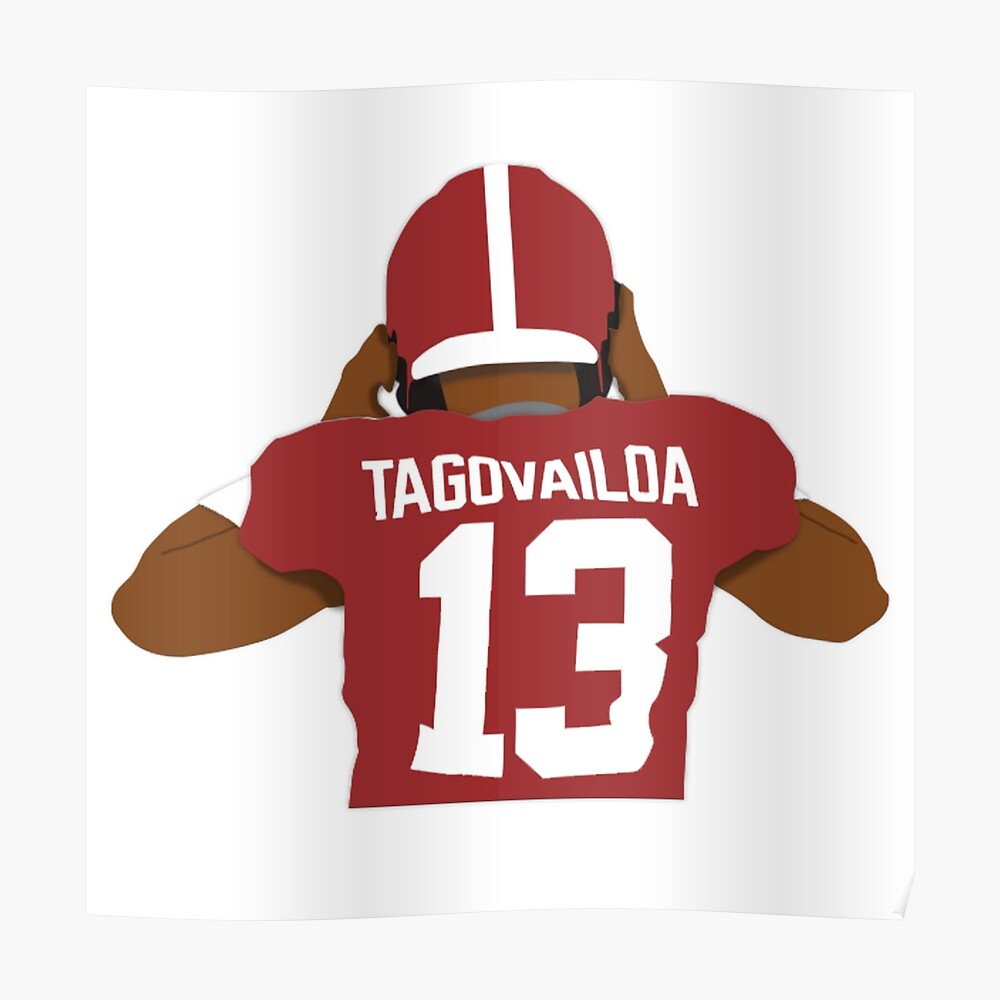 Tua Tagovailoa Back-To Sticker for Sale by RatTrapTees