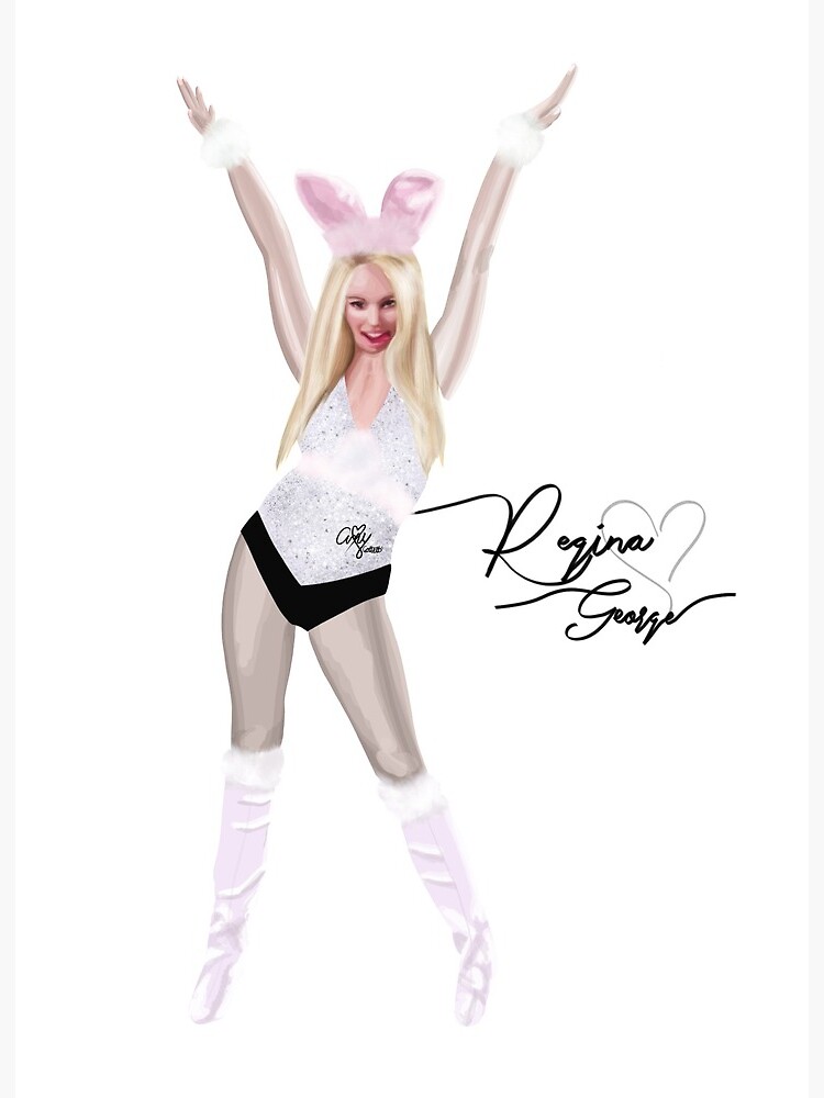 Regina George In Mean Girls Bunny Costume Art Board Print For Sale By Amycollett Redbubble