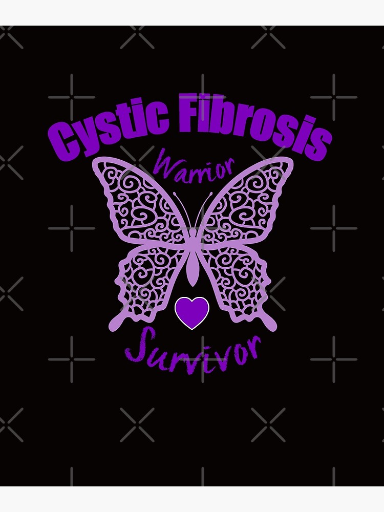 "Cystic Fibrosis Warrior Survivor Lace Butterfly" Poster for Sale by