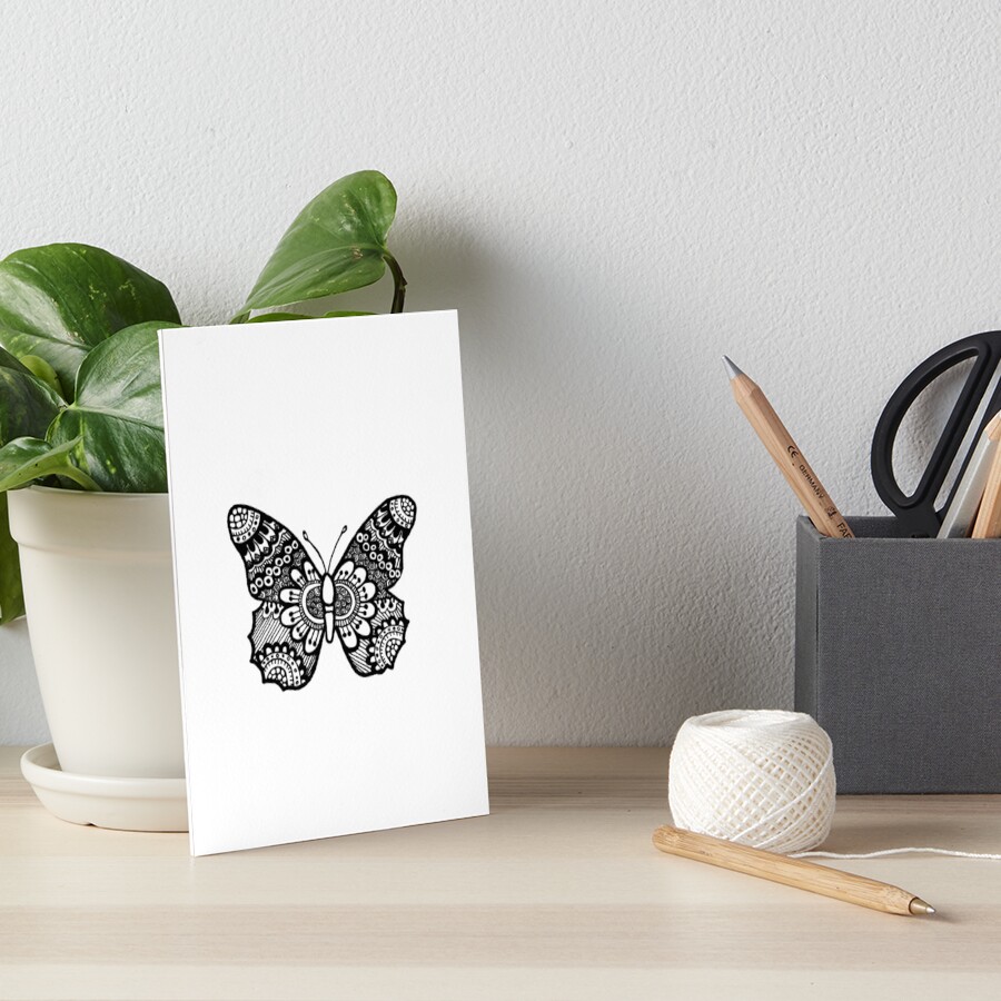 Butterfly Zentangle