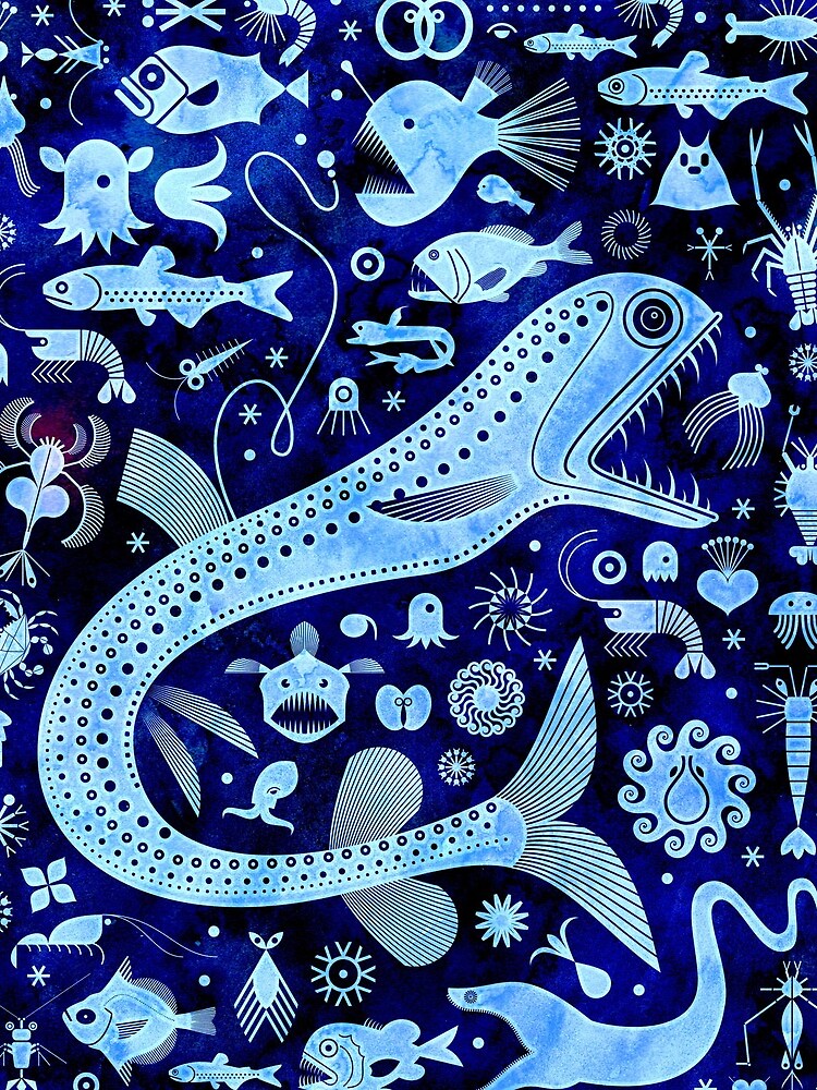 The Abyssal Zone - Deep Sea Life by scottpartridge