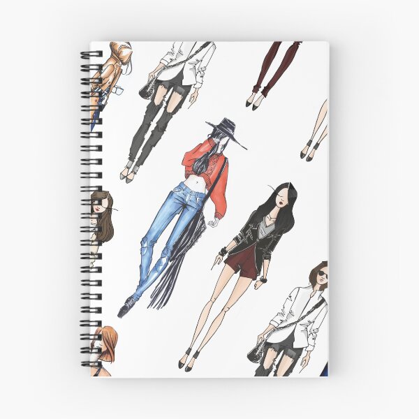 Item preview, Fashion sketches print designed and sold by FashionDoodles.