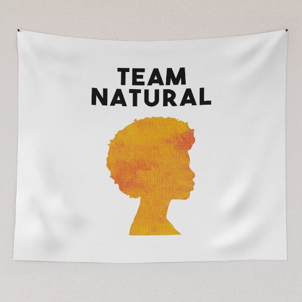 Item preview, Orange Team Natural - curly natural hair designed and sold by Isabelle-Anne.