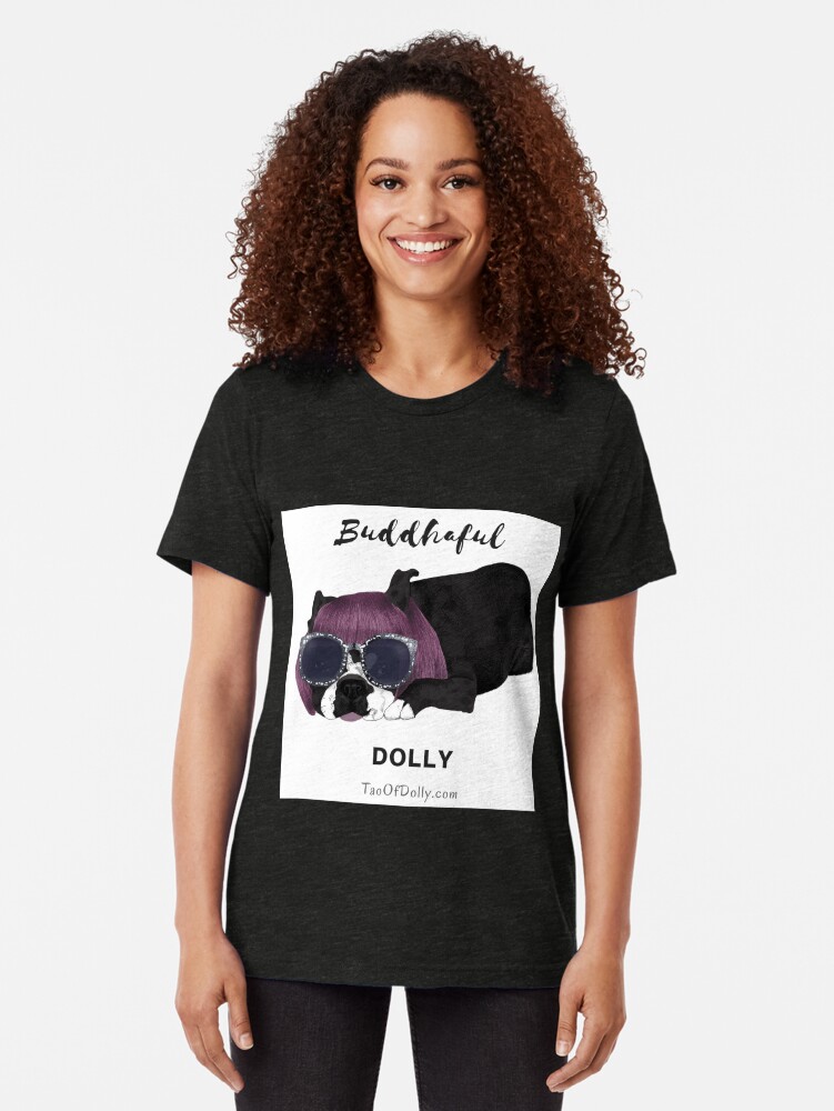 Thumbnail 2 of 6, Tri-blend T-Shirt, Buddhaful Dolly designed and sold by TaoOfDolly.