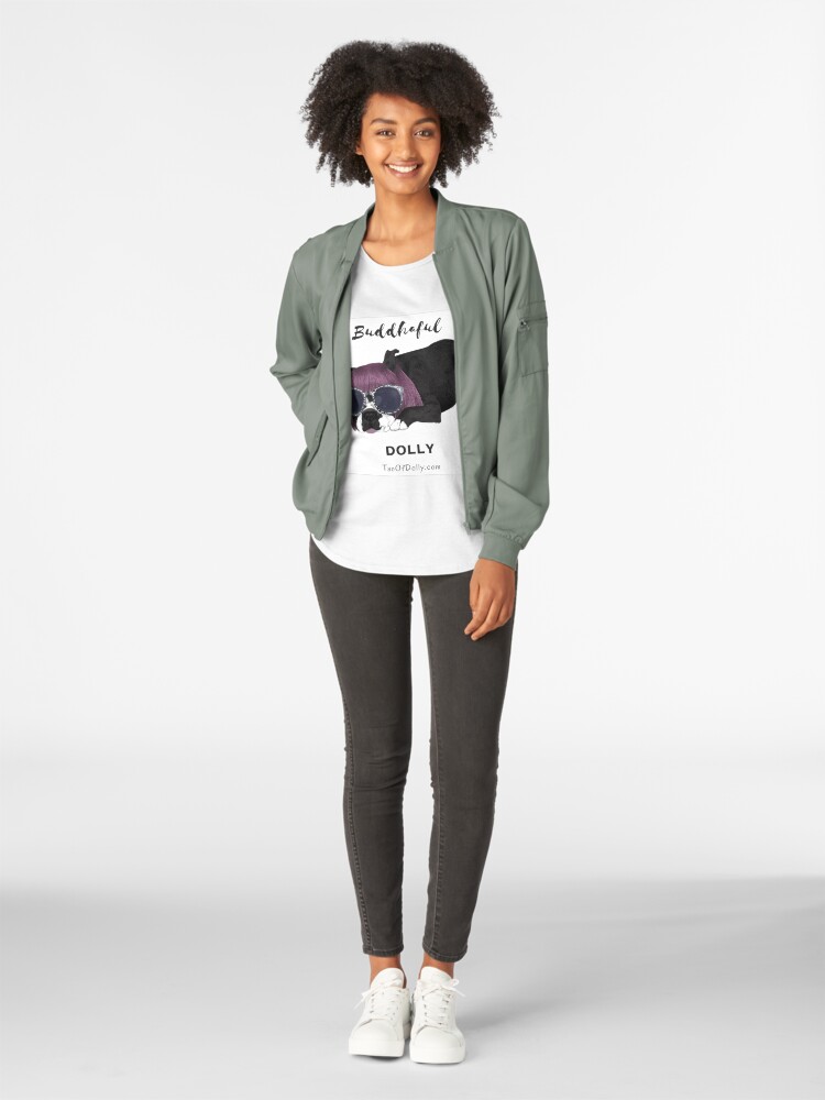 Alternate view of Buddhaful Dolly Premium Scoop T-Shirt